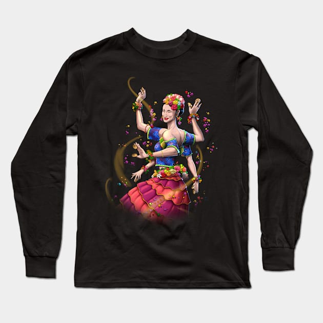 Oriental Dancer Long Sleeve T-Shirt by nedesem